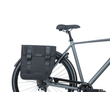 Kép 4/5 - BASIL Tour XL lekerekített dupla kerékpáros csomagtartó táska, 35L - fekete 4