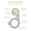 Kép 4/7 - absoluteBLACK Hollowcage Carbon-Ceramic kerékpár váltókanál - 3