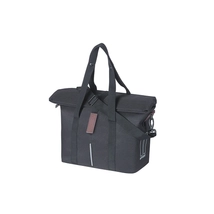 BASIL City Handbag 3in1 kerékpáros egyoldalas táska, KF-Hook, ON-MIK ready - fekete