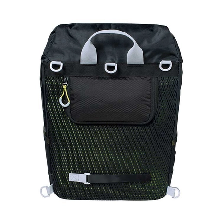 BASIL Miles Daypack egyoldalas kerékpáros csomagtartó táska, 17L - fekete/ lime 2