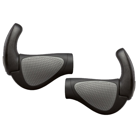 ERGON GP2-L Gripshift komfort kerékpáros markolat kis szarvval, fekete