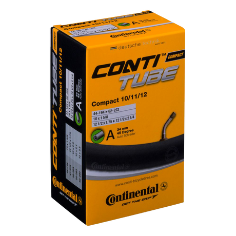 Continental Compact 10&quot;-12&quot; kerékpár belső gumi, 34mm 45Deg autószeleppel