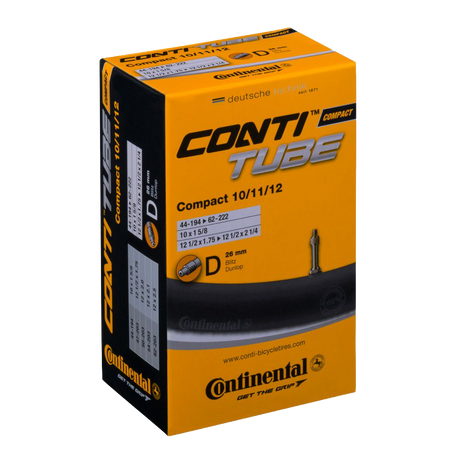 Continental Compact 10&quot;-12&quot; kerékpár belső gumi, 26mm Dunlop szeleppel
