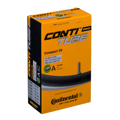 Continental Compact 20&quot; kerékpár belső gumi, 34mm autószeleppel
