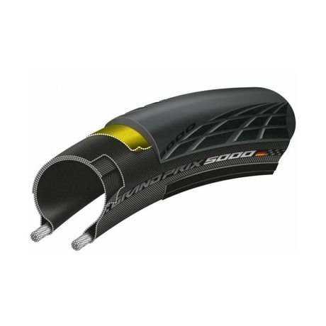 CONTINENTAL Grand Prix 5000 kerékpár külső gumi, hajtogathatós - fekete/krém 25-622 - 3