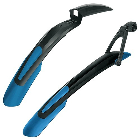 SKS-GERMANY Blade 29 kerékpár sárvédő szett, fekete/ kék
