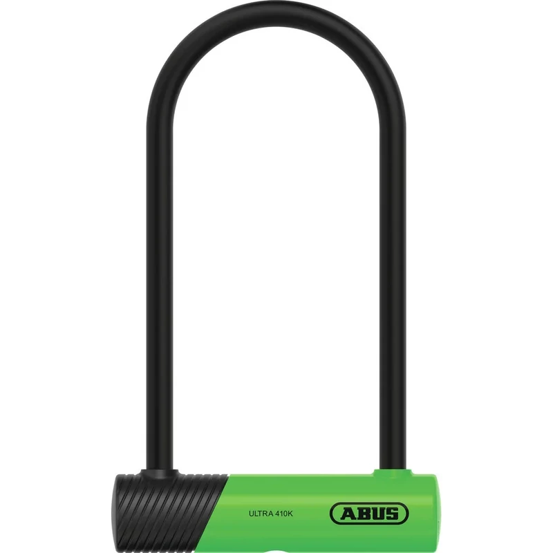 ABUS Ultra 410K kerékpár U-lakat + SH - zöld