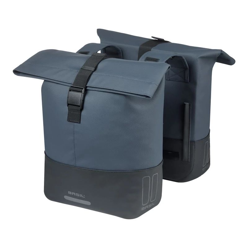 BASIL Cove Double kerékpár oldaltáska - kék