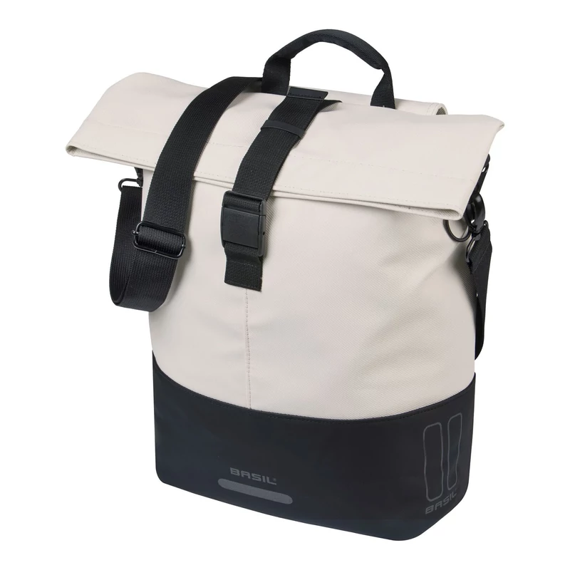BASIL Cove Shopper kerékpár oldaltáska - fehér