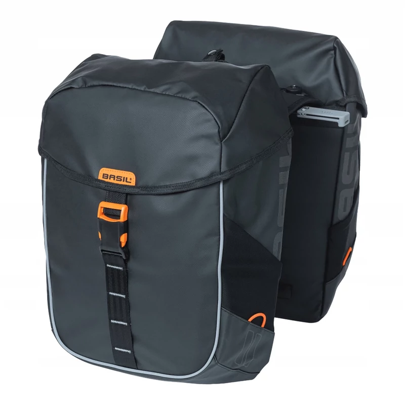 BASIL Miles Tarpaulin Double kerékpár oldaltáska