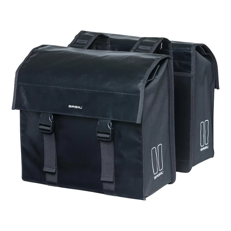 BASIL Urban Load Double kerékpár oldatáska - fekete