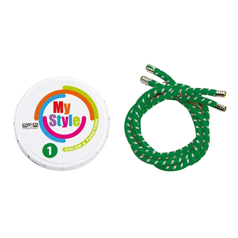 CASCO MyStyle Reflex kerékpáros sisak díszcsík - zöld