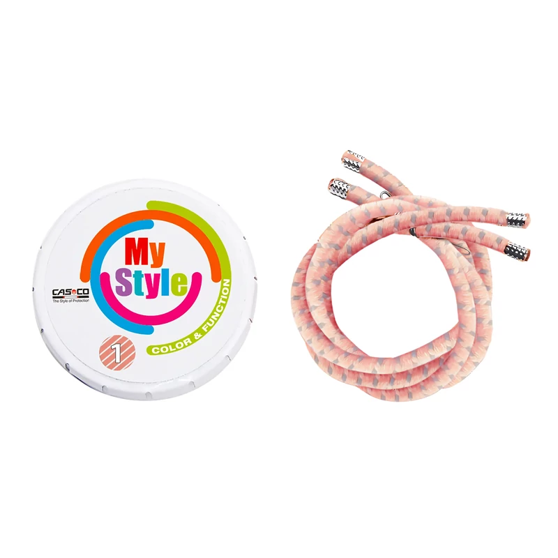 CASCO MyStyle Reflex kerékpáros sisak díszcsík - barack