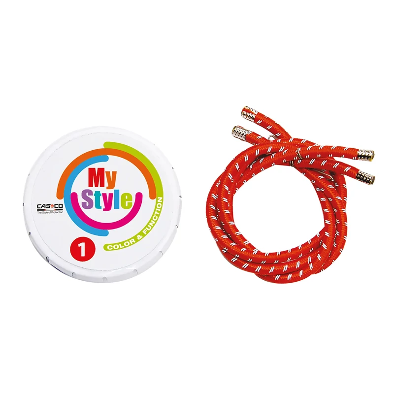 CASCO MyStyle Reflex kerékpáros sisak díszcsík - piros