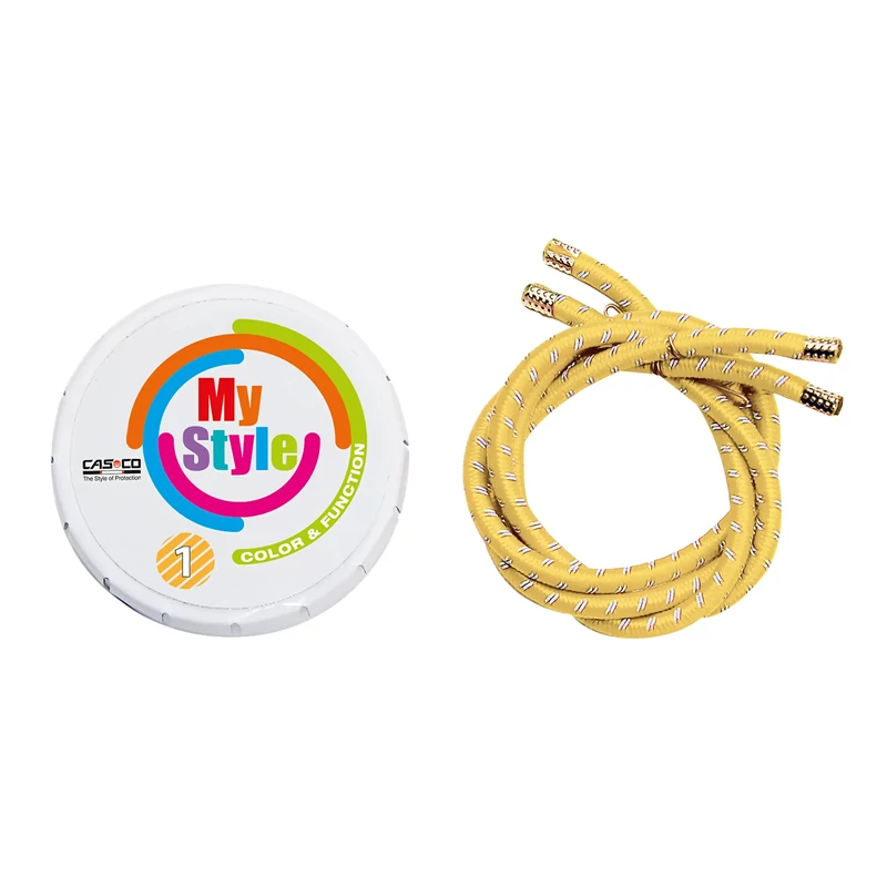 CASCO MyStyle Reflex kerékpáros sisak díszcsík - sárga