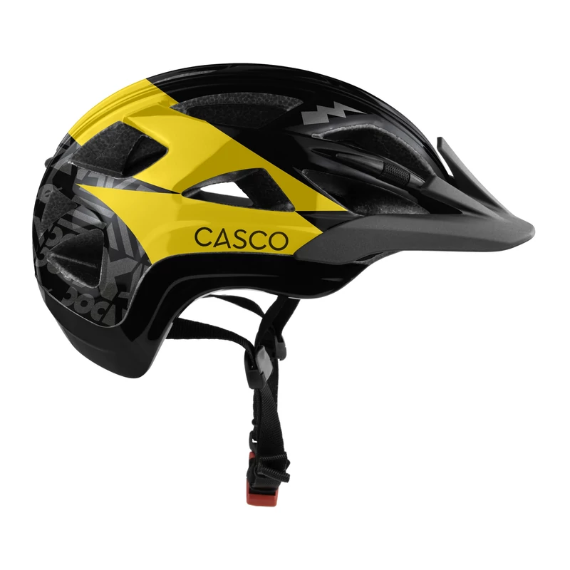 CASCO Activ NextGen gyerek kerékpáros sisak - fekete/sárga