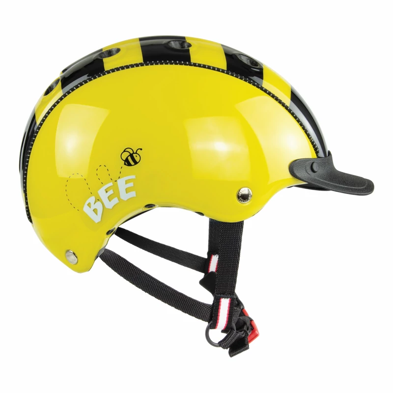 CASCO Mini 2 gyerek kerékpáros sisak - sárga méhecskés