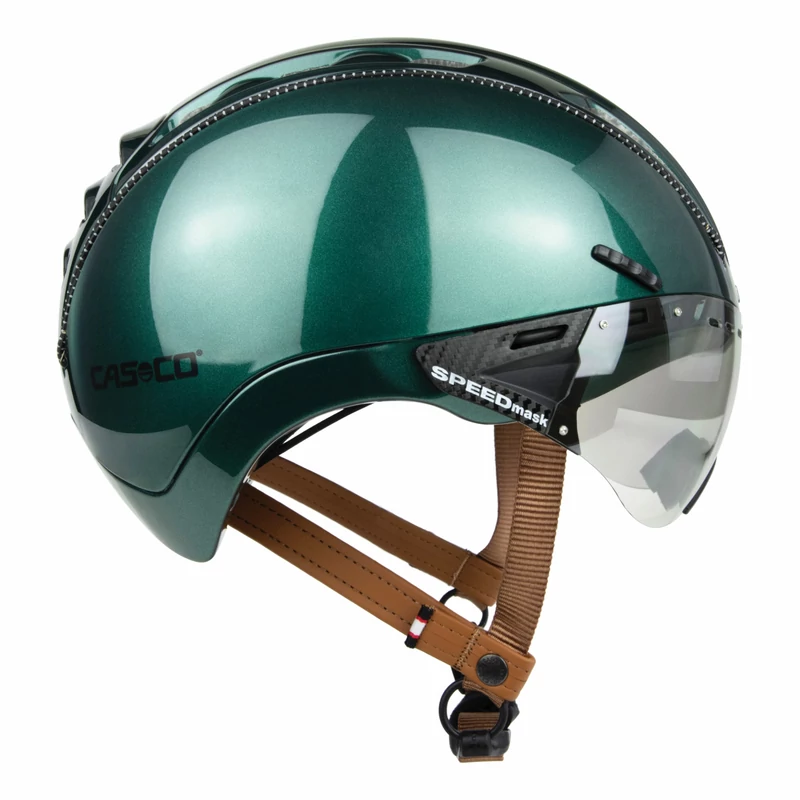 CASCO Roadster Plus kerékpáros sisak - metál zöld