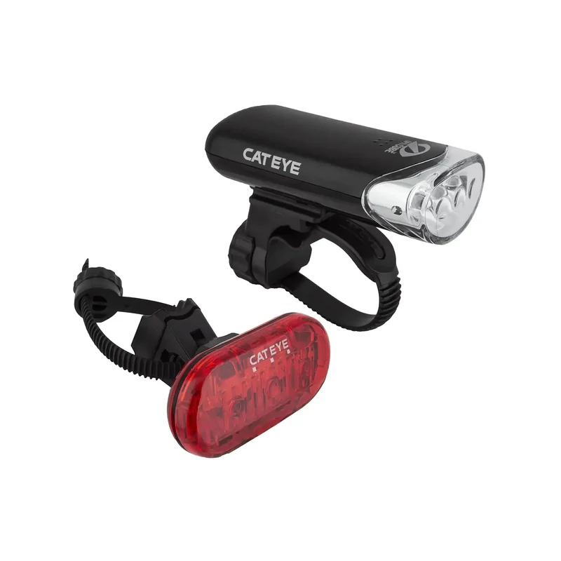 CATEYE HL-EL135 &amp;amp; Omni 3 kerékpár lámpa szett