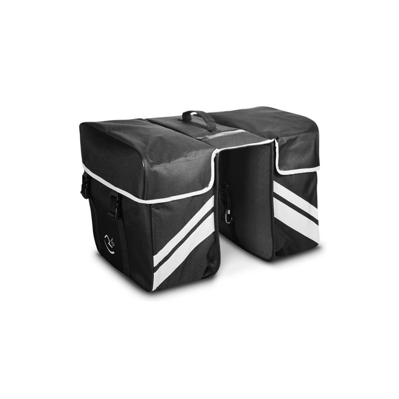 CUBE RFR kerékpáros táska csomagtartóra, dupla - fekete