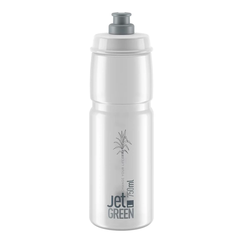 ELITE Jet Green kerékpáros kulacs - átlátszó