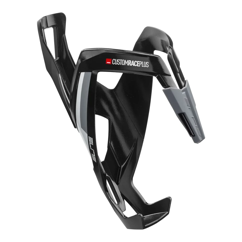 ELITE Custom Race Plus kerékpár kulacstartó - fényes fekete/fehér