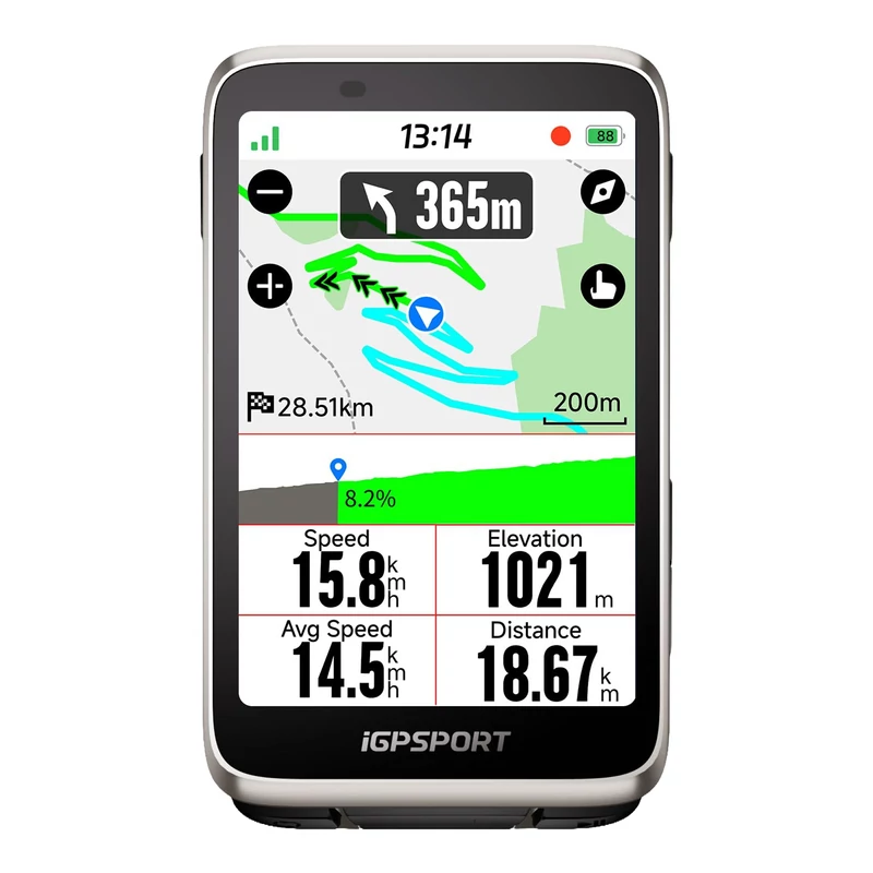 iGPSPORT BiNavi kerékpár computer - ezüst