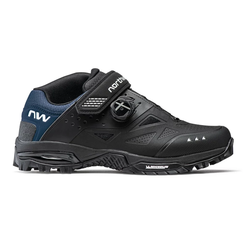 NORTHWAVE Enduro Mid 2 MTB kerékpáros cipő - fekete/kék - 41