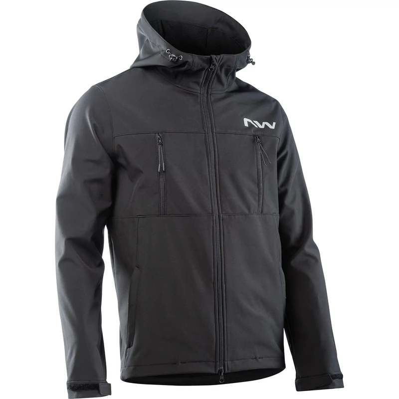 NORTHWAVE Easy Out Softshell kerékpáros dzseki - fekete - S