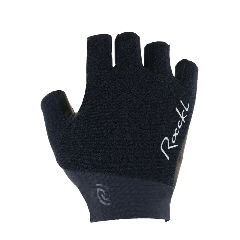 ROECKL Deleni rövid ujjú kerékpáros kesztyű - fekete - 6.0