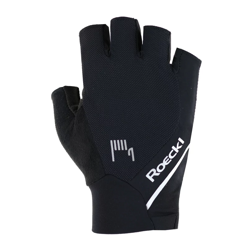 ROECKL Ivory 2 rövid ujjú kerékpáros kesztyű - fekete - 8.5