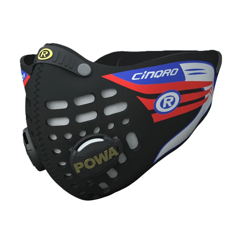 RESPRO Cinqro kerékpáros maszk - fekete