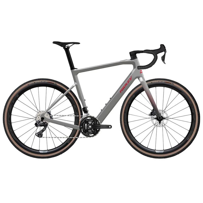 RIDLEY E-Grifn GRX800 elektromos országúti kerékpár - szürke - XS