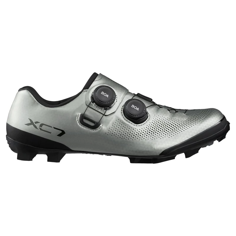 SHIMANO XC703 Wide MTB kerékpáros cipő - ezüst
