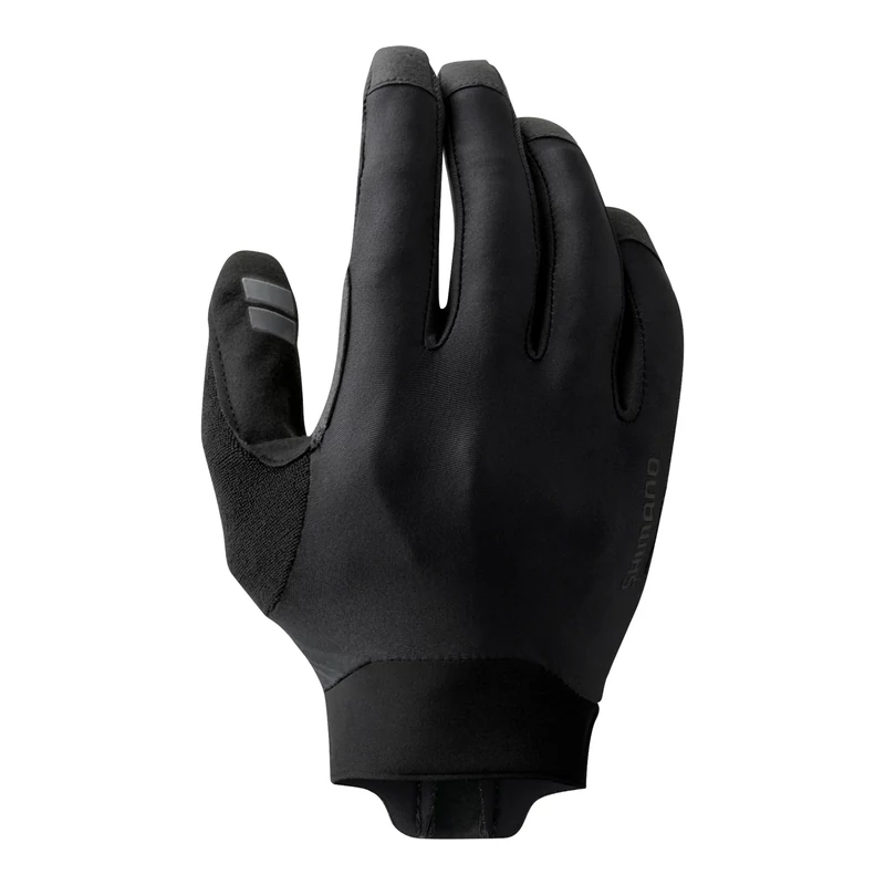 SHIMANO Enduro kerékpáros kesztyű - fekete - S