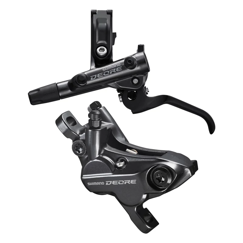 SHIMANO Deore M6120 ELSŐ fékszett - 4 dugattyús hidr. Tárcsafék Resin betéttel + BAL fékkar