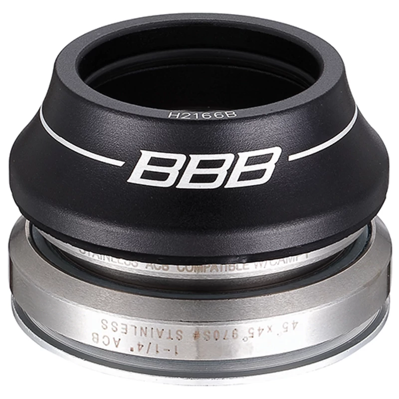 BBB BHP-45 Tapered integrált kúpos kerékpár kormánycsapágy, 1.1/8-1.1/4"  15mm fém kúp átalakító CrMo