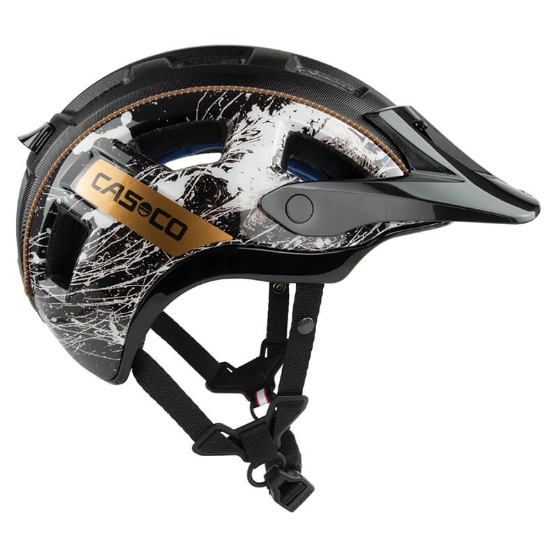 CASCO MTBE 2 kerékpáros sisak - fekete/fehér/bronz