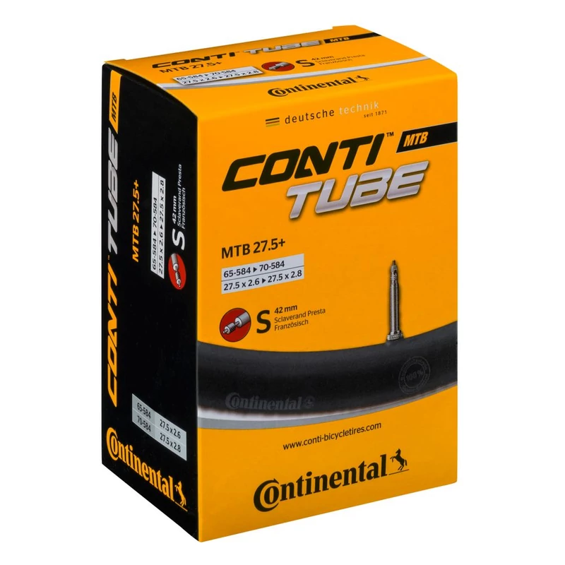 CONTINENTAL MTB 27.5 Plus kerékpár belső gumi, 42mm Presta szeleppel