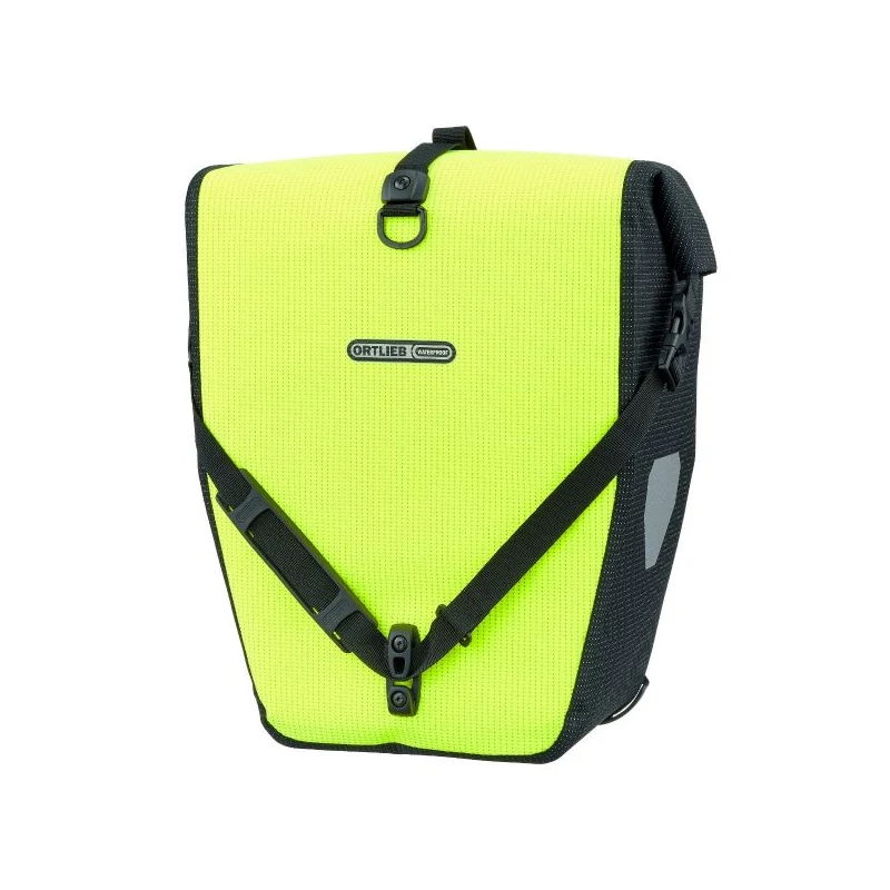 ORTLIEB Back-Roller High-Vis egyoldalas vízálló kerékpáros csomagtartó táska - neon sárga