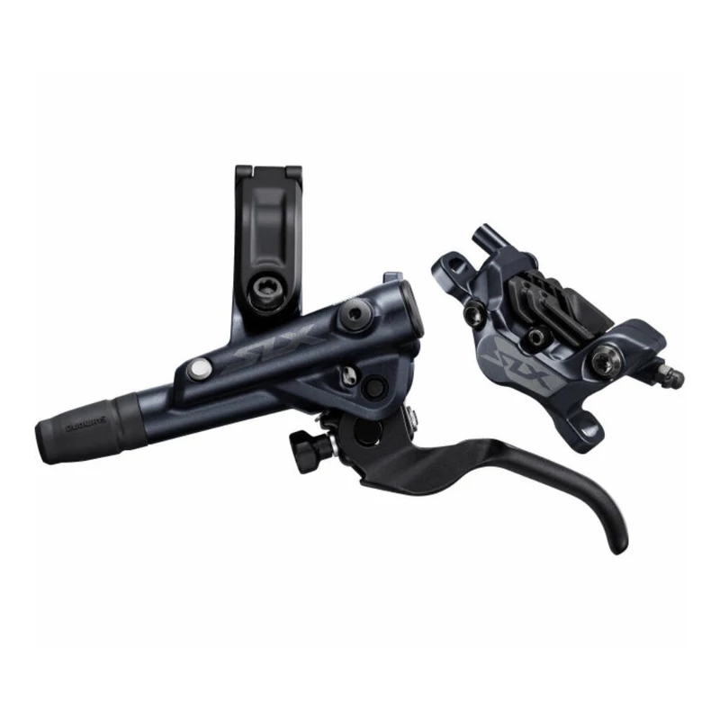 SHIMANO SLX M7120 ELSŐ hidraulikus tárcsafékfékszett hűtőbordás Metal betéttel + BAL fékkar