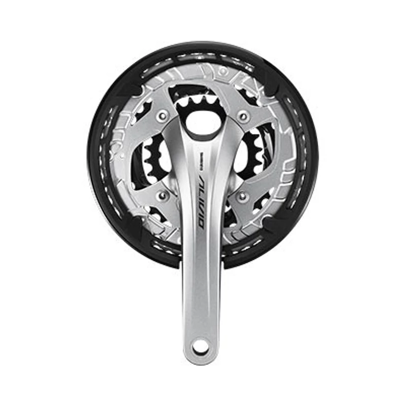 SHIMANO Alivio kerékpár hajtómű, integrált, 170mm, ezüst, 9 sebességes