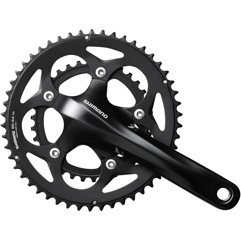 SHIMANO Tiagra FC-RS400 kerékpár hajtómű, integrált, 175mm, fekete, 10 sebességes