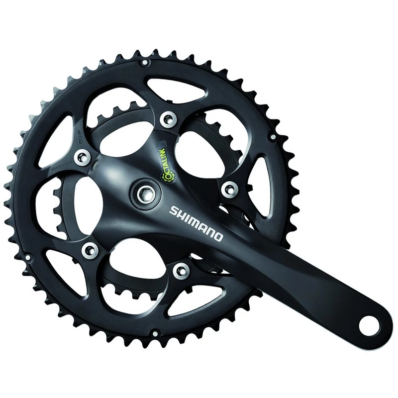 SHIMANO Sora FC-R345 kerékpár hajtómű, Octalink, 170mm, fekete, 9 sebességes