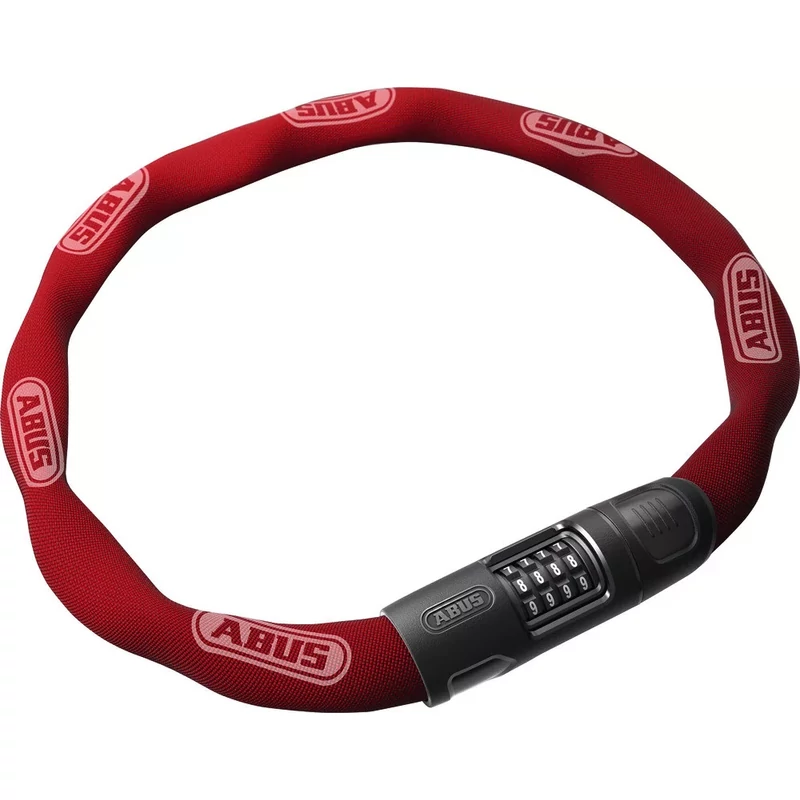 ABUS Steel-O-Chain 8808C láncos kerékpár lakat - piros - 85 cm