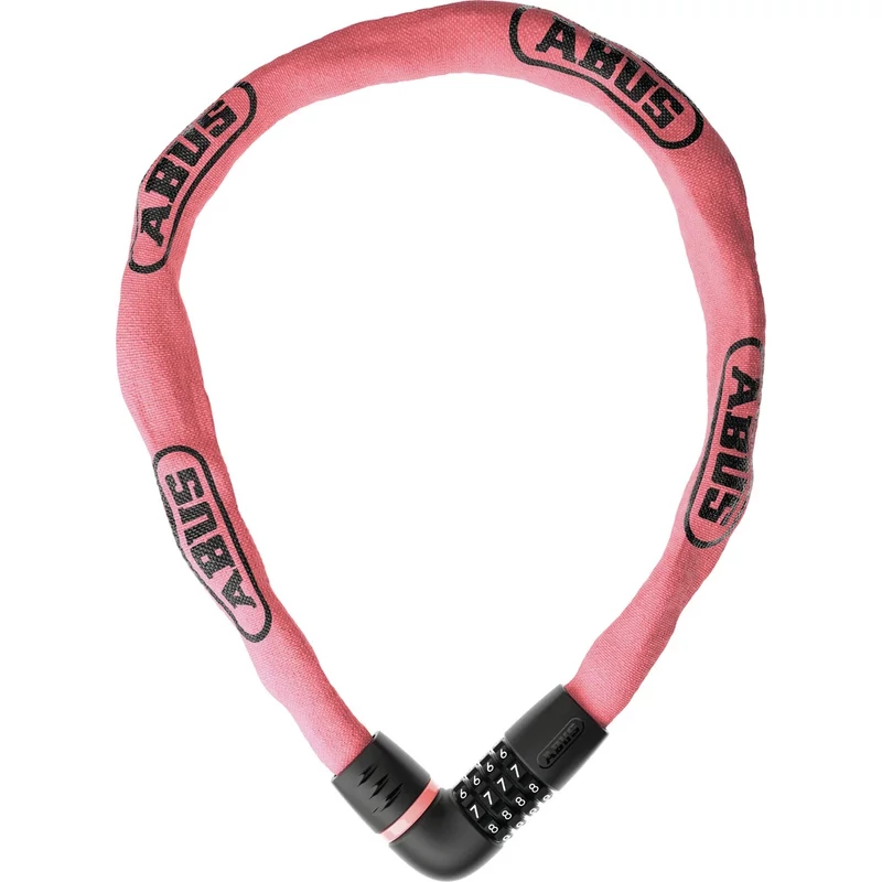ABUS Tresor 6807C láncos kerékpár lakat - rózsaszín - 110 cm