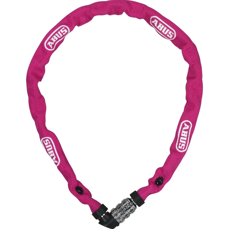 ABUS Web 1200 láncos kerékpár lakat - pink - 60 cm