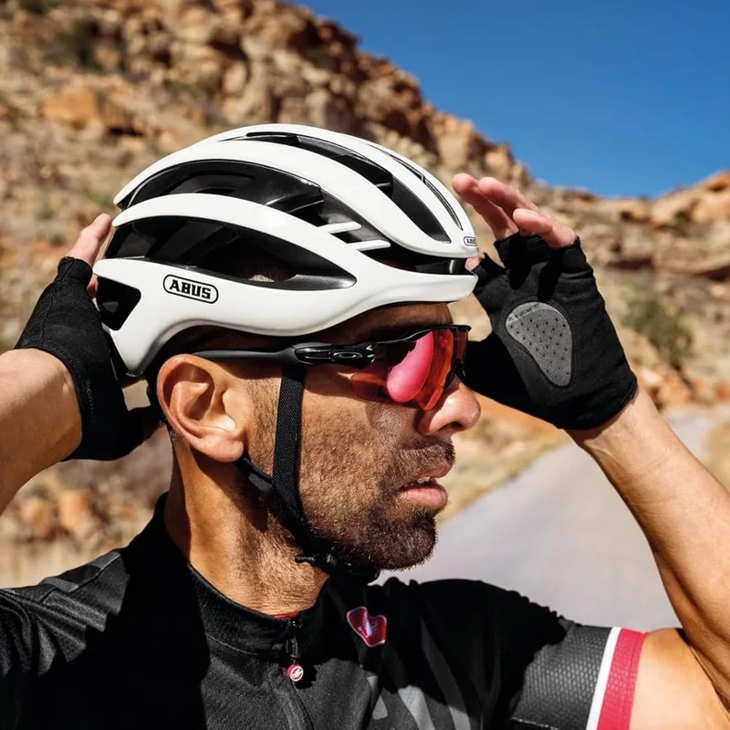 ABUS AirBreaker Pure kerékpáros sisak - szürke - L - 7