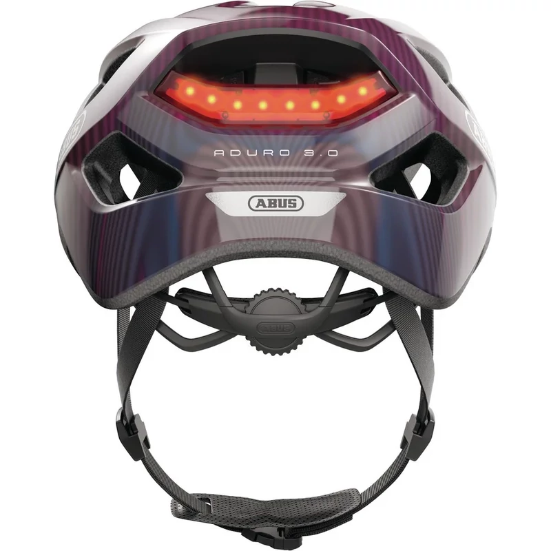 ABUS Aduro 3.0 LED kerékpáros sisak - lila hullámok - S - 4