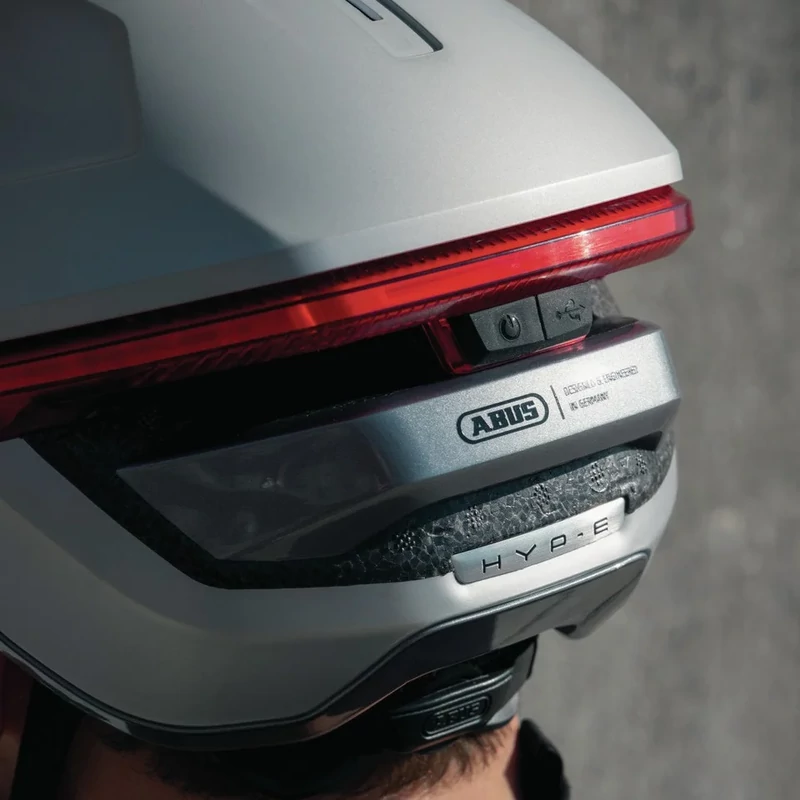 ABUS HYP-E BL.ACE kerékpáros sisak - titánszürke - M - 10